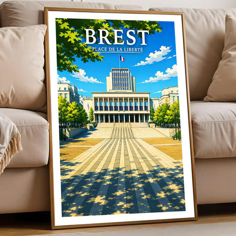 Affiche Brest Place de la Liberté