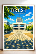 Affiche Brest Place de la Liberté