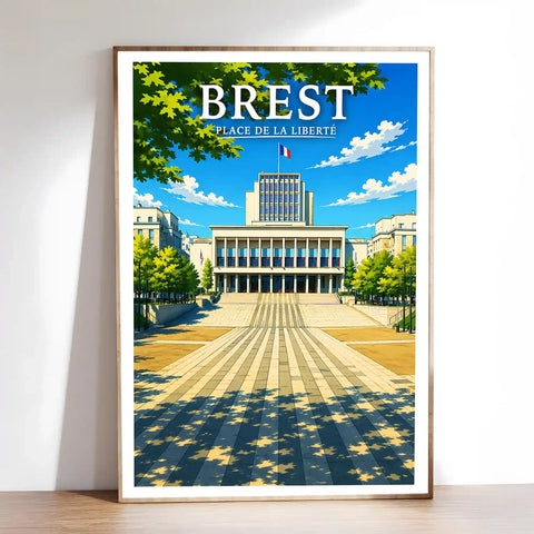 Affiche Brest Place de la Liberté