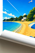 Affiche Brest Plage du Moulin Blanc