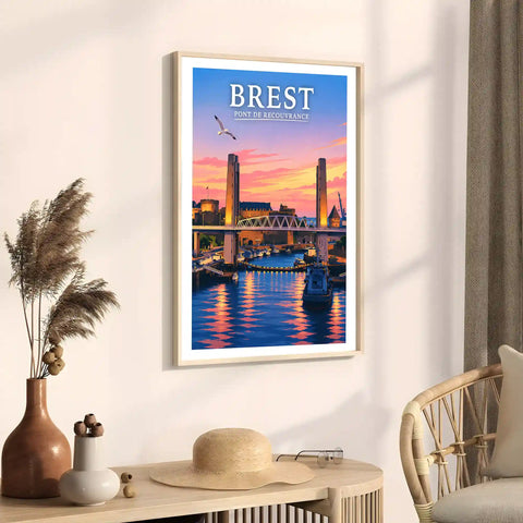 Affiche Brest Pont de Recouvrance
