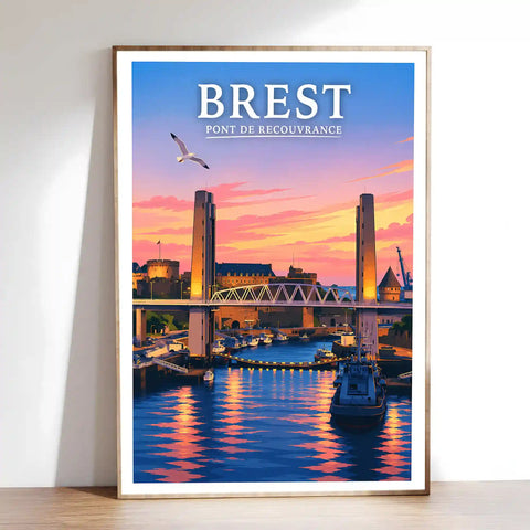 Affiche Brest Pont de Recouvrance