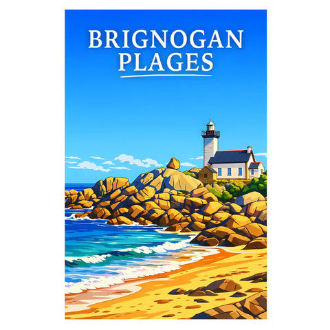 Affiche - Brignogan-Plages