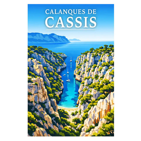 Affiche - Calanques de Cassis