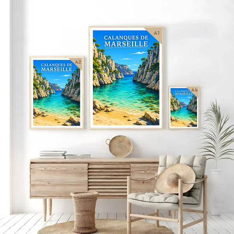 Affiche - Calanques de Marseille