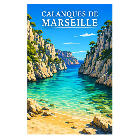 Affiche - Calanques de Marseille