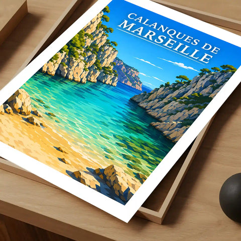 Affiche - Calanques de Marseille