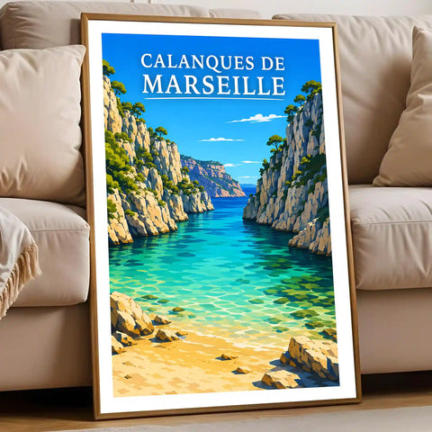 Affiche - Calanques de Marseille