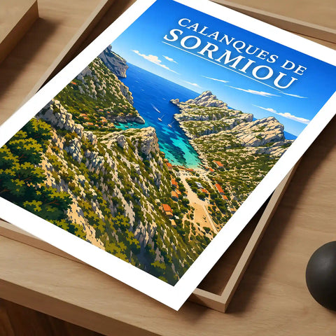 Affiche - Calanques de Sormiou