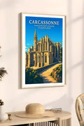 Affiche - Carcassonne - Basilique Saint-Nazaire-et-Saint-Celse - affiche carcassonne