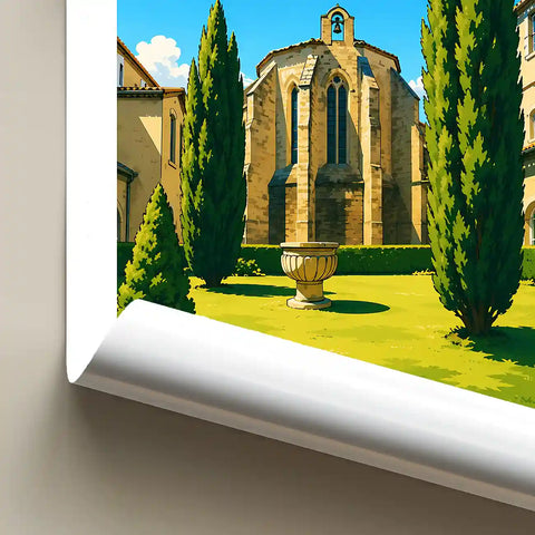 Affiche - Carcassonne - Chapelle Notre-Dame de l'Abbaye