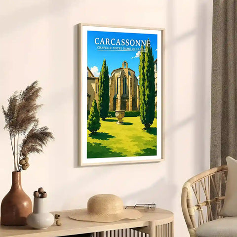 Affiche - Carcassonne - Chapelle Notre-Dame de l'Abbaye