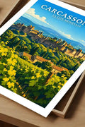Affiche - Carcassonne - La Cité Médiévale - affiche carcassonne