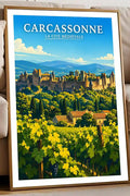 Affiche - Carcassonne - La Cité Médiévale - affiche carcassonne