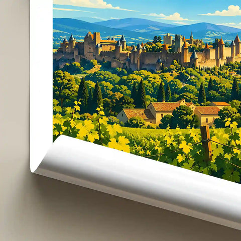 Affiche - Carcassonne - La Cité Médiévale - affiche carcassonne