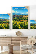 Affiche - Carcassonne - La Cité Médiévale - affiche carcassonne
