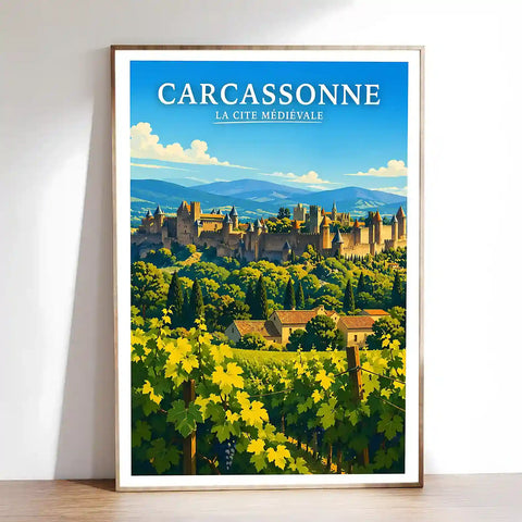 Affiche - Carcassonne - La Cité Médiévale - affiche carcassonne