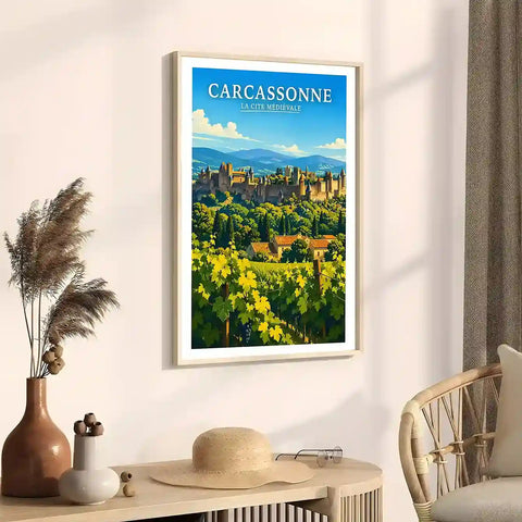 Affiche - Carcassonne - La Cité Médiévale - affiche carcassonne