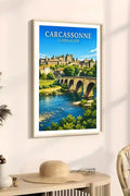 Affiche - Carcassonne - Le Canal du Midi - affiche carcassonne