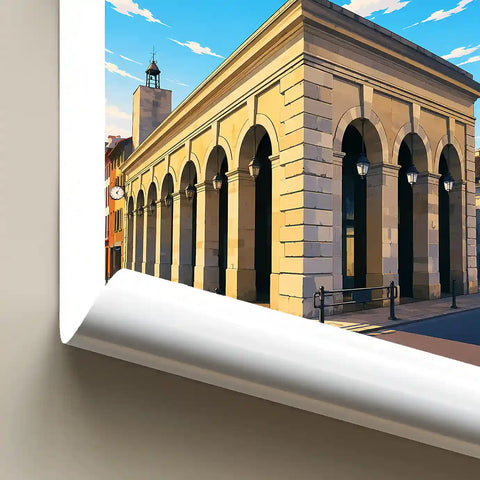 Affiche - Carcassonne - Les Halles - affiche carcassonne