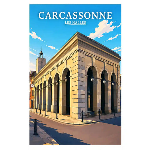 Affiche - Carcassonne - Les Halles