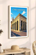 Affiche - Carcassonne - Les Halles - affiche carcassonne