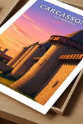 Affiche - Carcassonne - Les Remparts - affiche carcassonne