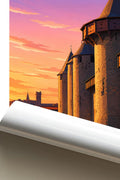 Affiche - Carcassonne - Les Remparts - affiche carcassonne