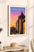 Affiche - Carcassonne - Les Remparts - affiche carcassonne