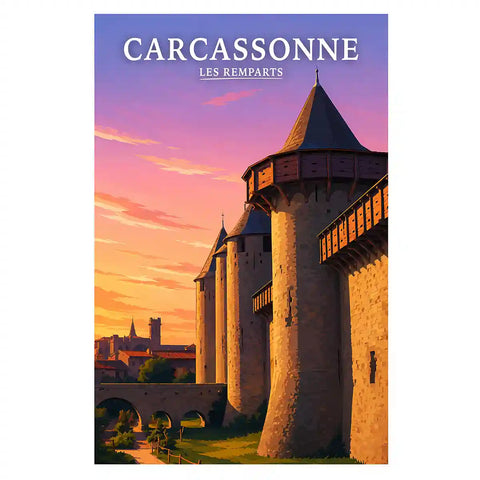 Affiche - Carcassonne - Les Remparts