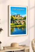Affiche - Carcassonne - Pont Vieux - affiche carcassonne
