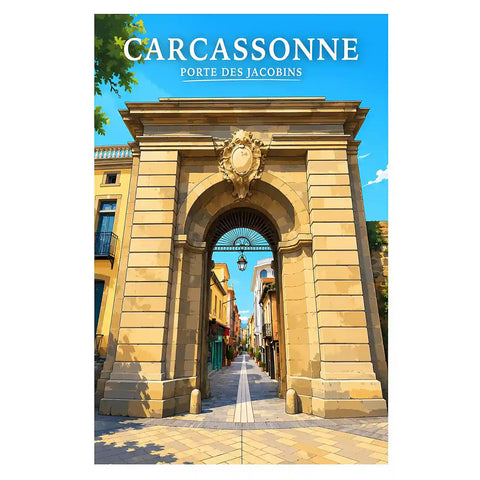 Affiche - Carcassonne - Porte des Jacobins