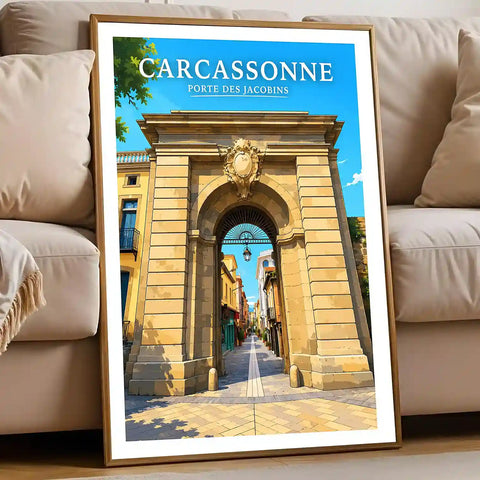 Affiche - Carcassonne - Porte des Jacobins