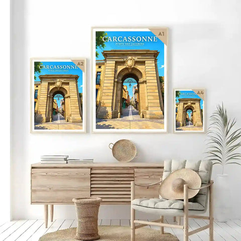 Affiche - Carcassonne - Porte des Jacobins
