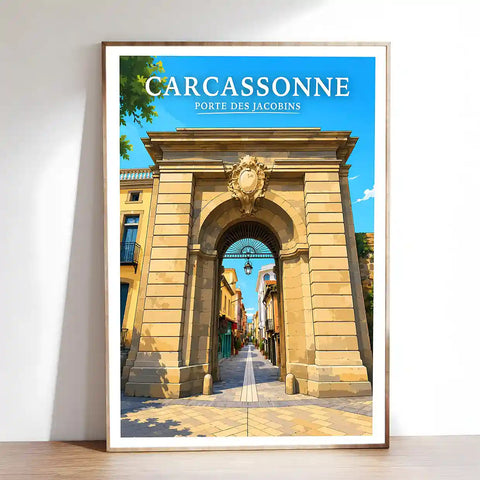 Affiche - Carcassonne - Porte des Jacobins