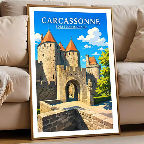 Affiche - Carcassonne - Porte Narbonnaise