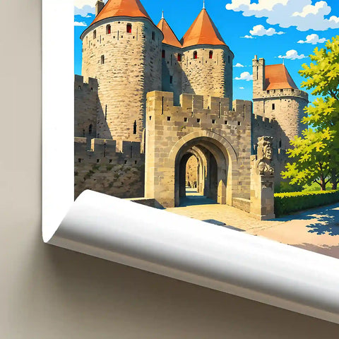 Affiche - Carcassonne - Porte Narbonnaise