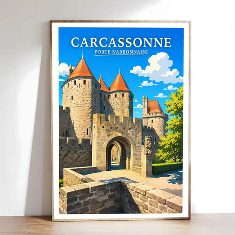 Affiche - Carcassonne - Porte Narbonnaise