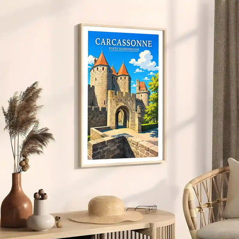 Affiche - Carcassonne - Porte Narbonnaise