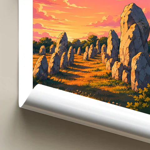 Affiche - Carnac - Les Menhirs
