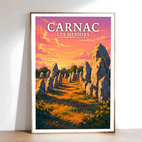 Affiche - Carnac - Les Menhirs