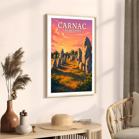 Affiche - Carnac - Les Menhirs