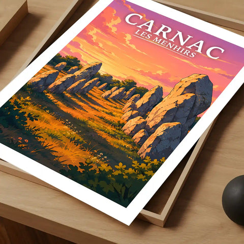 Affiche - Carnac - Les Menhirs