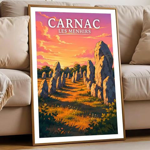 Affiche - Carnac - Les Menhirs
