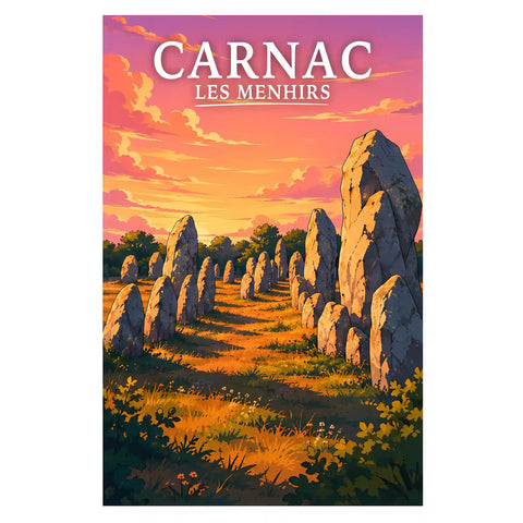 Affiche - Carnac - Les Menhirs