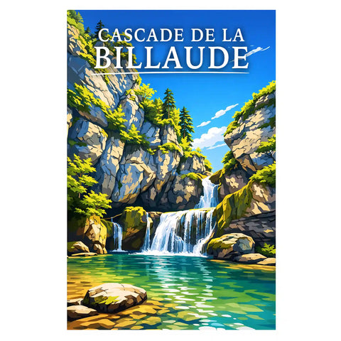 Affiche - Cascade de la Billaude