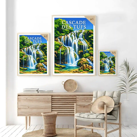 Affiche - Cascade des Tufs
