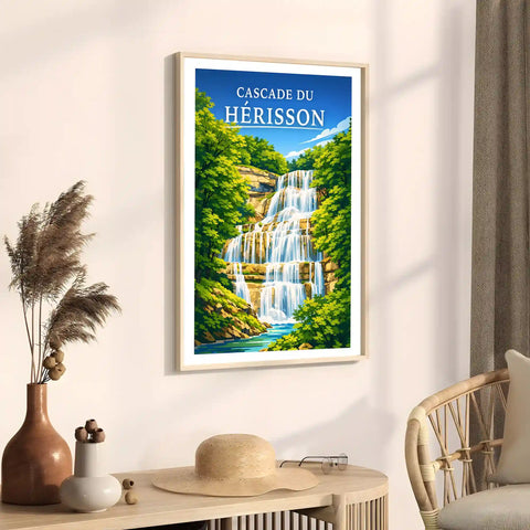 Affiche - Cascade du Hérisson