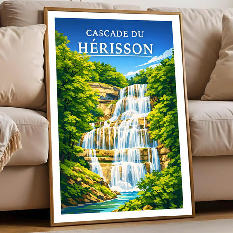 Affiche - Cascade du Hérisson