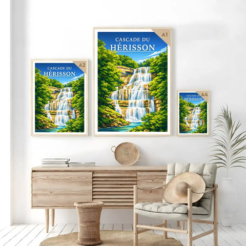 Affiche - Cascade du Hérisson